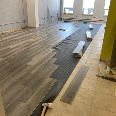 Commercial office- Vinyl installation