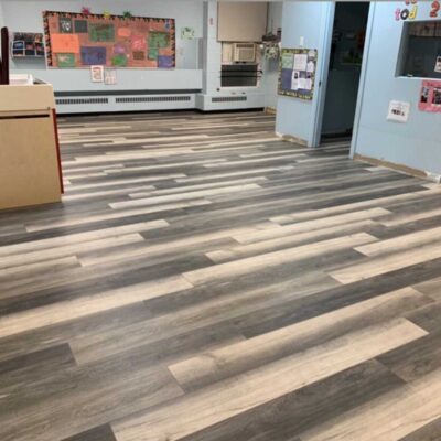 Childcare Center -Vinyl floor installation